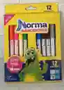 Marcadores O Plumones Norma Lavables X12