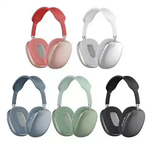 Diadema Audifonos Bluetooth P9 Pro Max Air Sound Mega Bass Innovo Azul