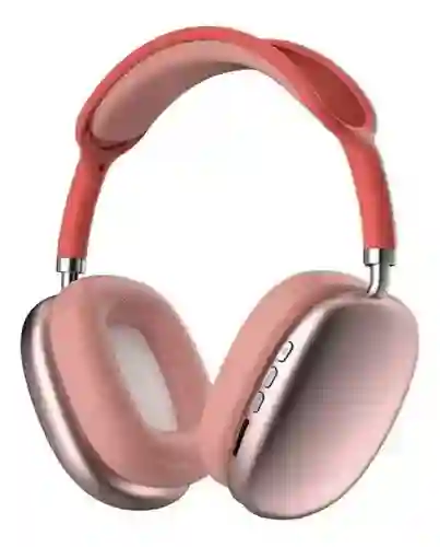 Diadema Audifonos Bluetooth P9 Pro Max Air Sound Mega Bass Innovo Rojo