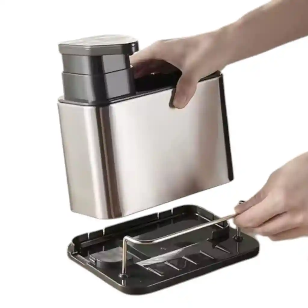 Dispensador De Jabon Con Soporte Para Cocina