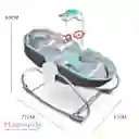 Silla Mecedora Y Cuna Con Movil, Gris- Azul