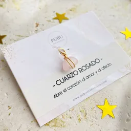 Dije Cuarzo Rosado