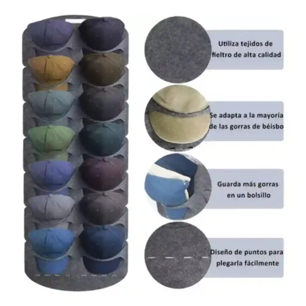Organizador De Gorras Colgante