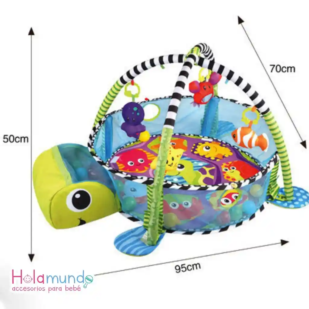Gimnasio Corral Tortuga Para Bebé Incluye Pelotas