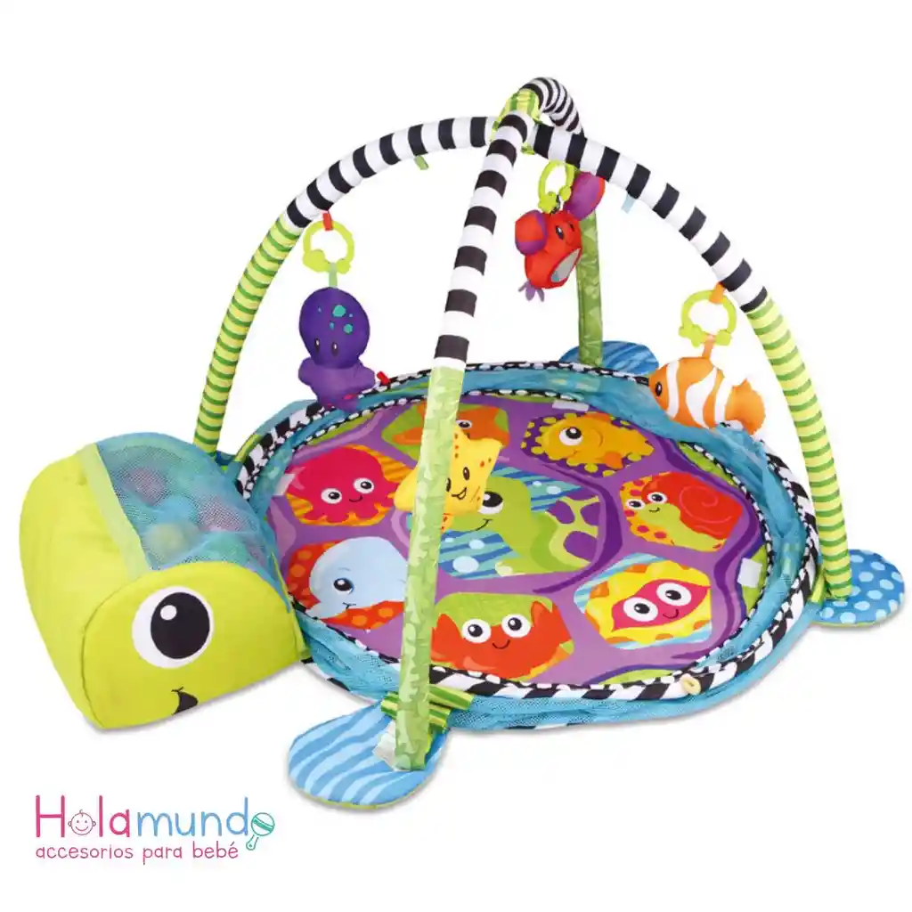 Gimnasio Corral Tortuga Para Bebé Incluye Pelotas