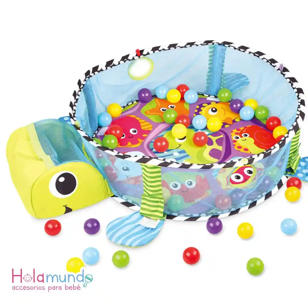 Gimnasio Corral Tortuga Para Bebé Incluye Pelotas