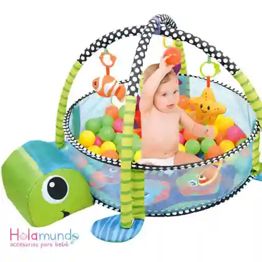 Gimnasio Corral Tortuga Para Bebé Incluye Pelotas
