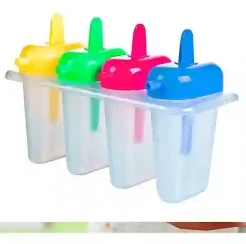 Molde Para Paletas Y Helados 4 Puestos Niños Juego Postre Agregar A Favoritos