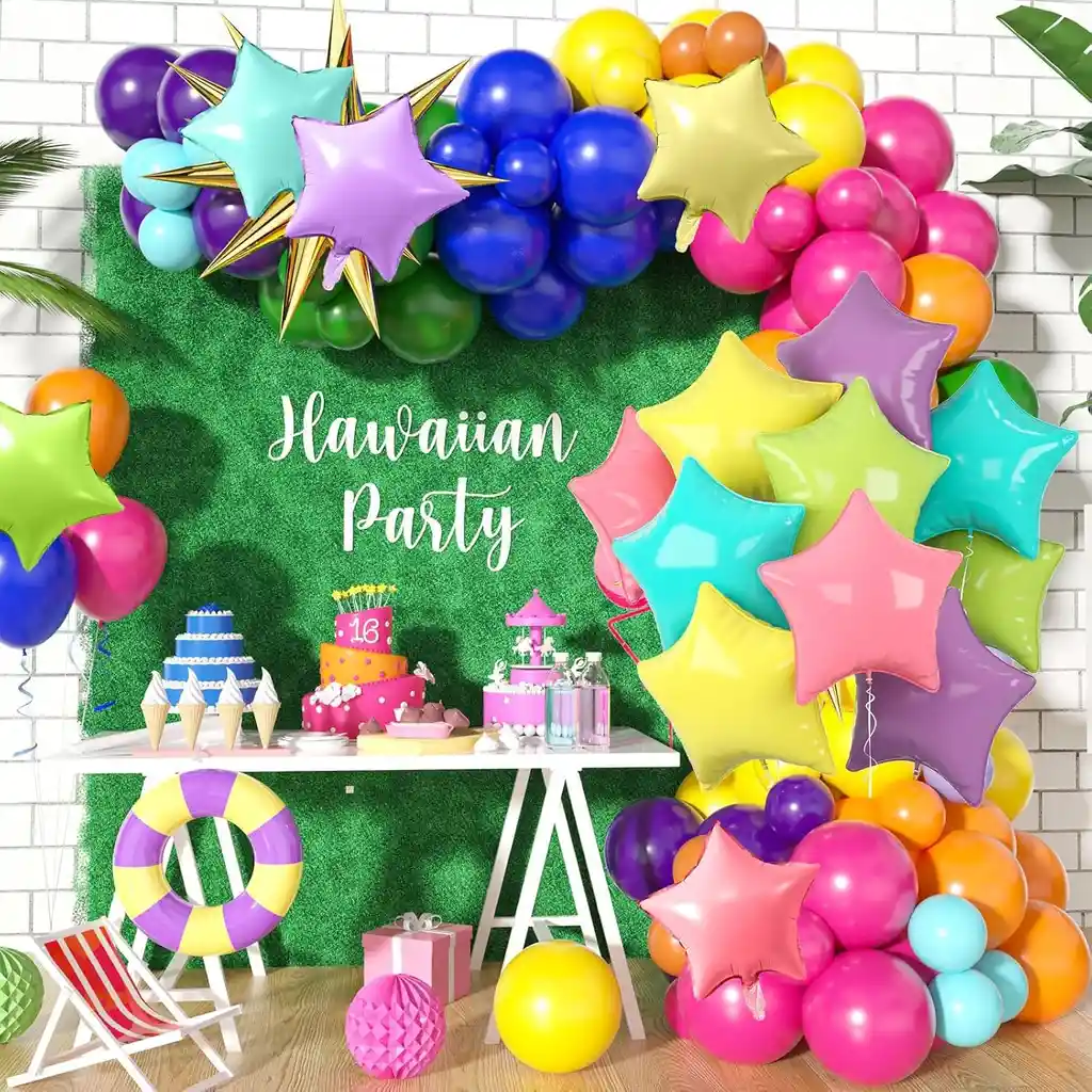 Globos Estrellas Color Pastel Decoración Fiestas X5und