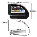 Candado De Seguridad Con Alarma Para Motocicletas 2 Llaves Sensor Shock Anti Atraco
