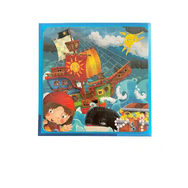 Rompecabezas Magnéticos Diseño El Tesoro Del Pirata 3 En 1, 97 Pcs