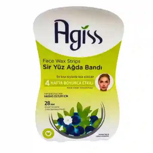 Banda Depilatoria Facial Agiss X 28 Unds - Piel Sensible