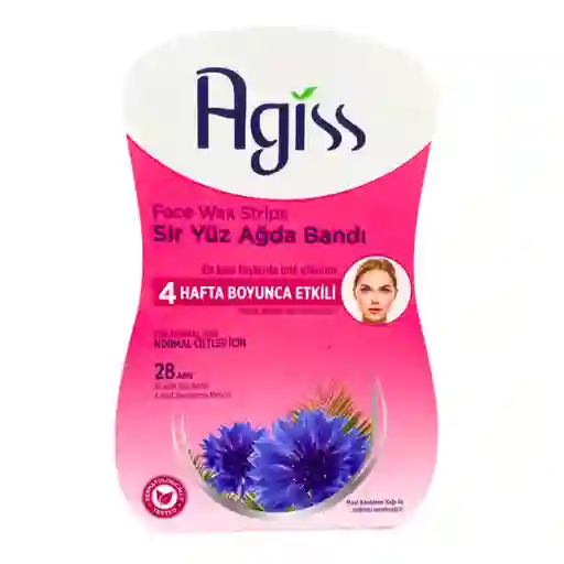 Banda Depilatoria Facial Agiss X 28 Unds - Piel Normal