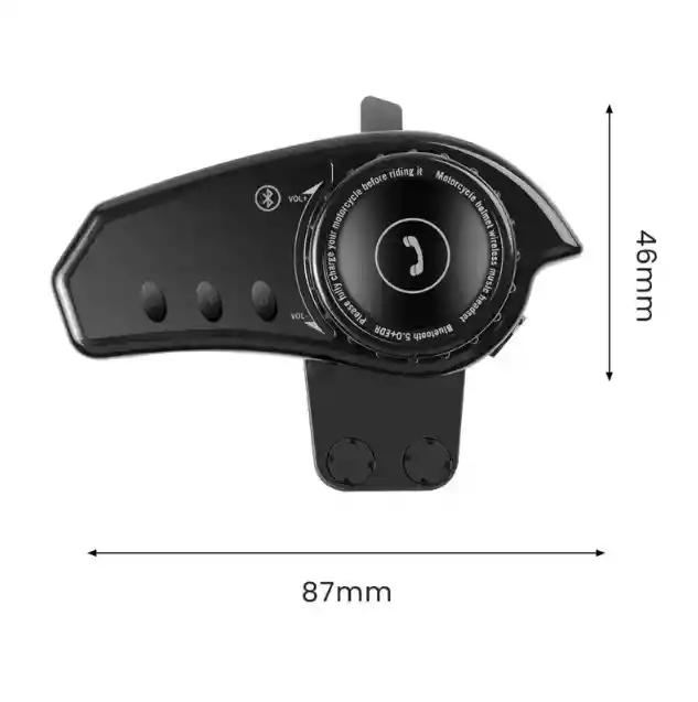 Audífonos Bluetooth Recargables Para Casco Moto Estéreo Bt35
