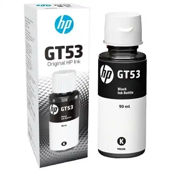 Botella De Tinta Hp Gt53 Original Negra