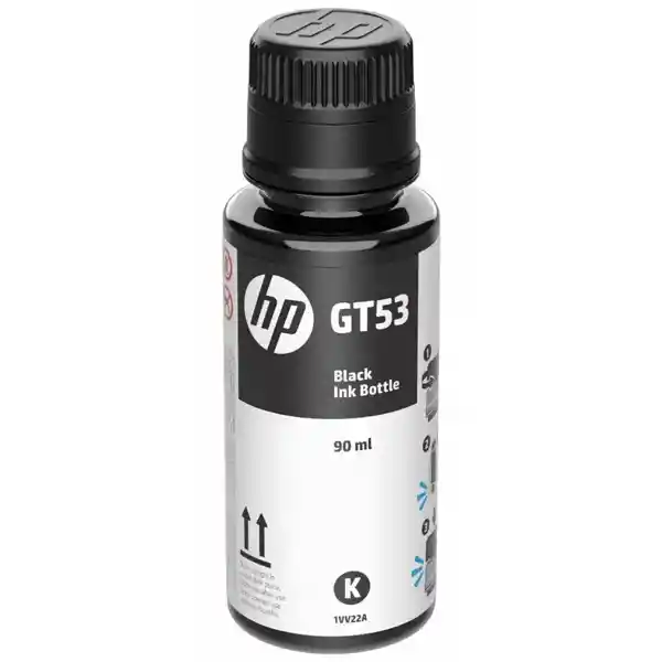 Botella De Tinta Hp Gt53 Original Negra