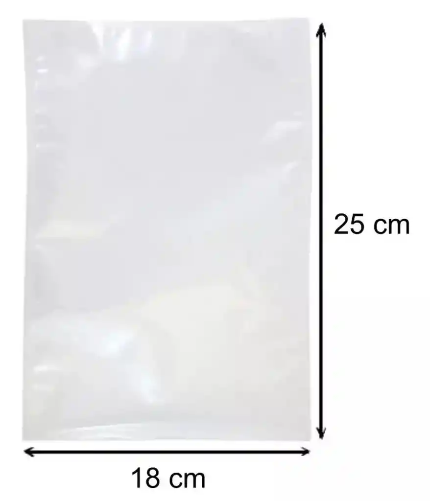 Bolsa Para Selladora Al Vacío X50 18 X 25 Cm