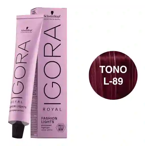 Igora Royal Fashion Lights Tono L-89 Rojo Violeta 60ml