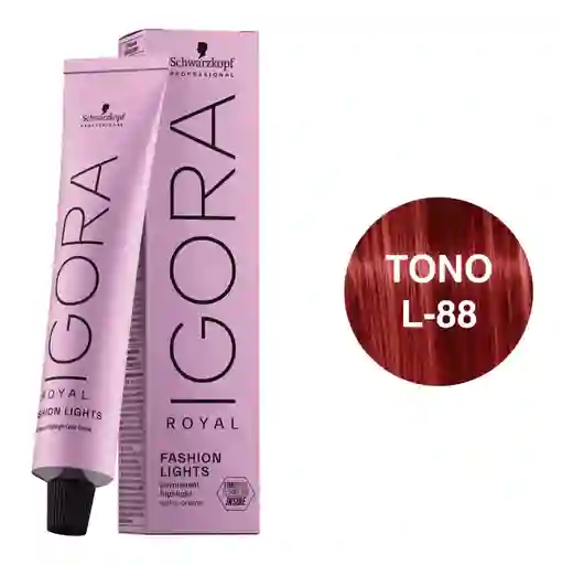 Igora Royal Fashion Lights Tono L-88 Rojo Intenso 60ml