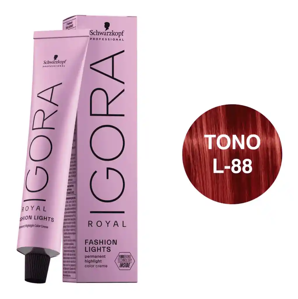 Igora Royal Fashion Lights Tono L-88 Rojo Intenso 60ml