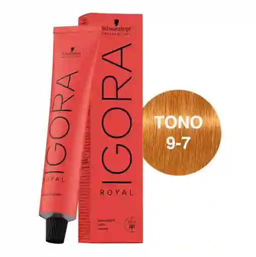 Igora Royal Tono 9-7 Rubio Muy Claro Cobrizo 60ml