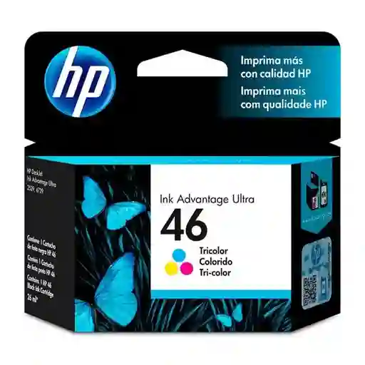 Cartucho Hp 46 Tricolor 16ml Original