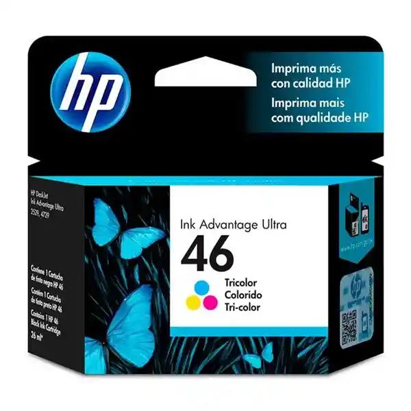 Cartucho Hp 46 Tricolor 16ml Original