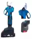 Mini Motosierra 6 Pulgadas Mas Tijeras Jardinería Recargable 88 V