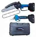 Mini Motosierra 6 Pulgadas Mas Tijeras Jardinería Recargable 88 V
