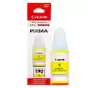 Botella De Tinta Canon 190 Amarilla 70ml Original