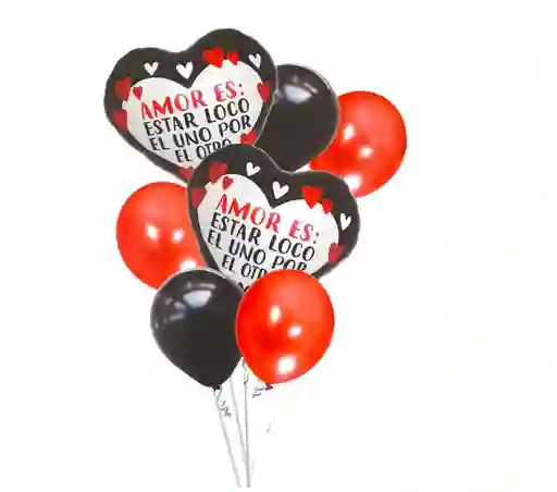Globos Metalizados De Corazones Con Mensajes