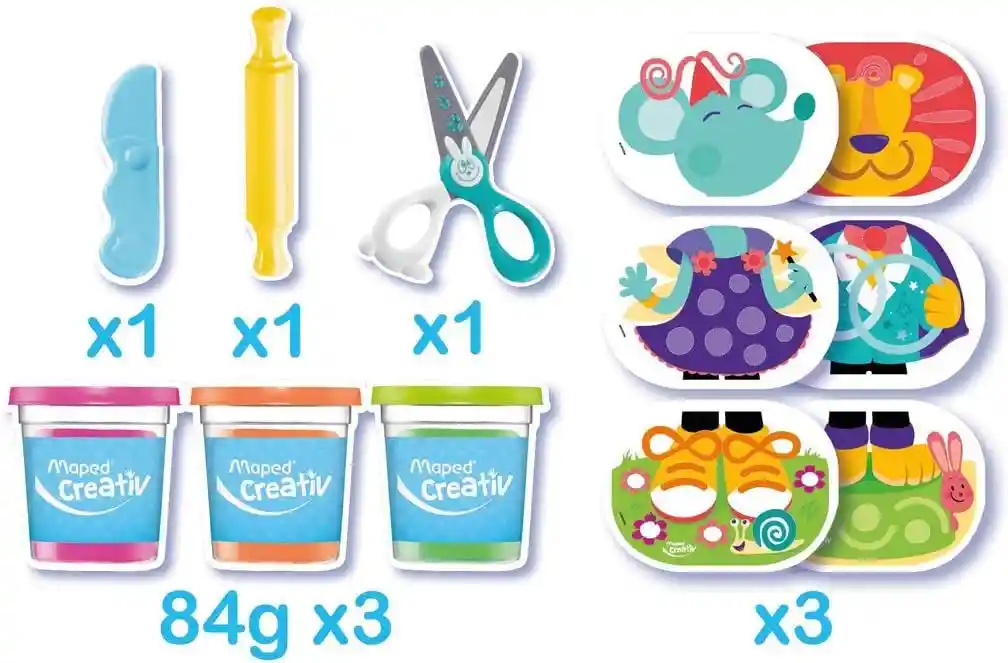 Juguete Set Plastilina De Animales Para Niños