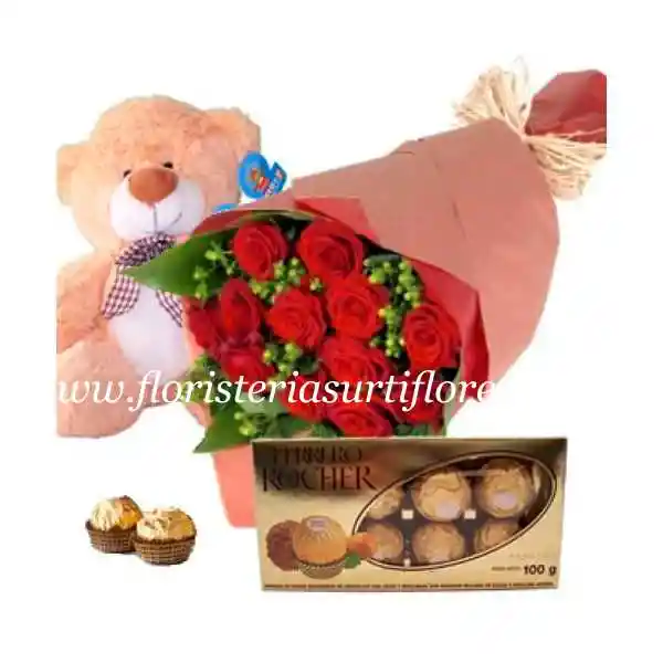 Ramillete De Rosas Amor Completo
