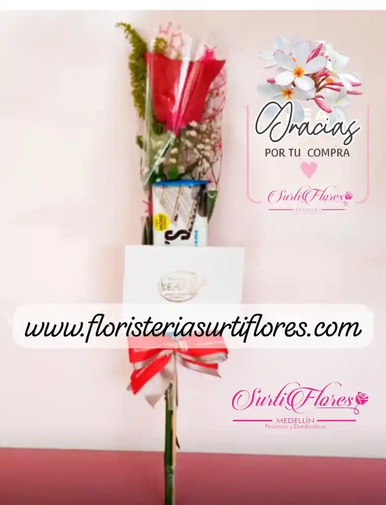 Solitario De Rosa Con Chocolate