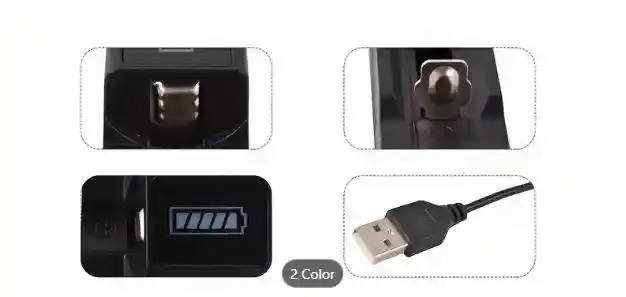 Cargador Usb Portátil De Doble Ranura Para Baterías De Litio Recargables Tipo 18650