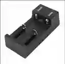 Cargador Usb Portátil De Doble Ranura Para Baterías De Litio Recargables Tipo 18650