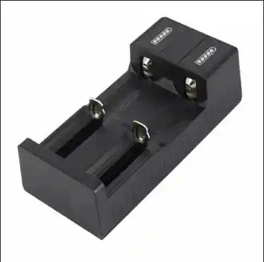 Cargador Usb Portátil De Doble Ranura Para Baterías De Litio Recargables Tipo 18650