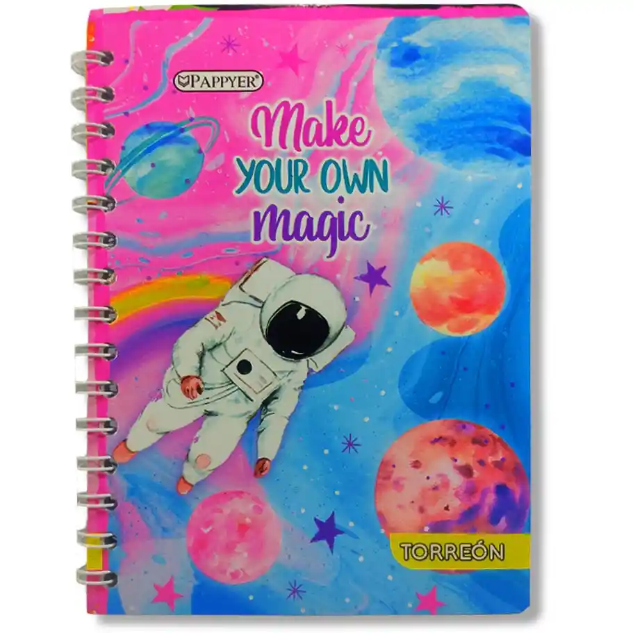 Cuaderno 5 Materias Mujer Argollado Grande