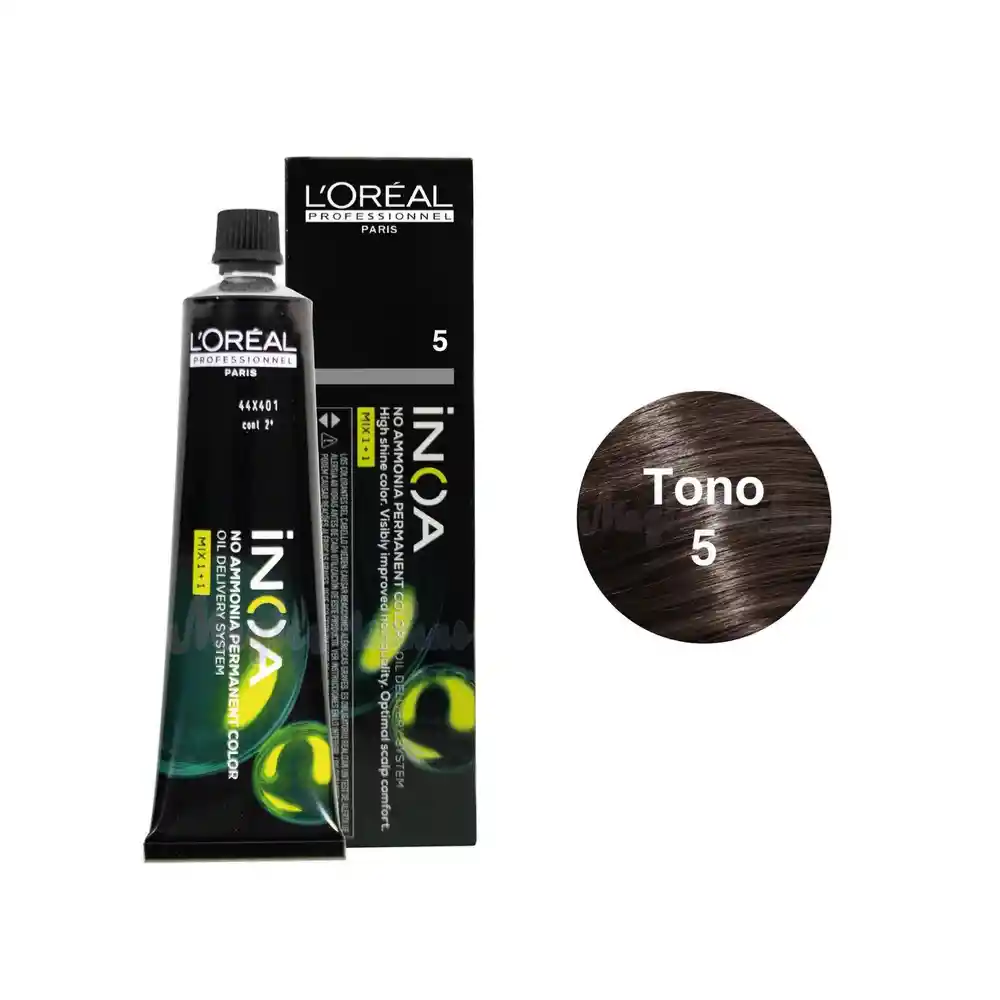 Inoa Tinte Sin Amoniaco Castano Claro #5 60ml