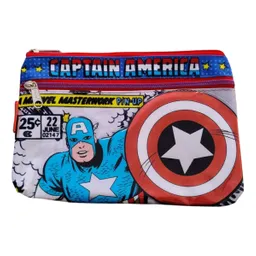 Cartuchera Capitan America Doble Bolsillo