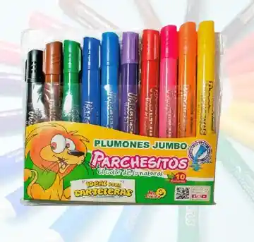 Marcadores Lavables Gruesos Jumbo Parchesitos
