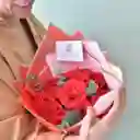 Bouquet De 12 Rosas Rojas De Exportación