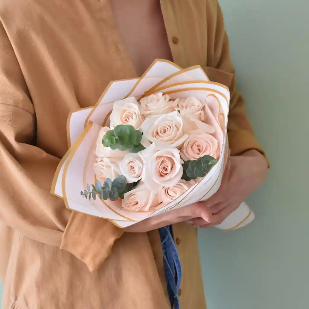 Bouquet De 12 Rosas Blancas