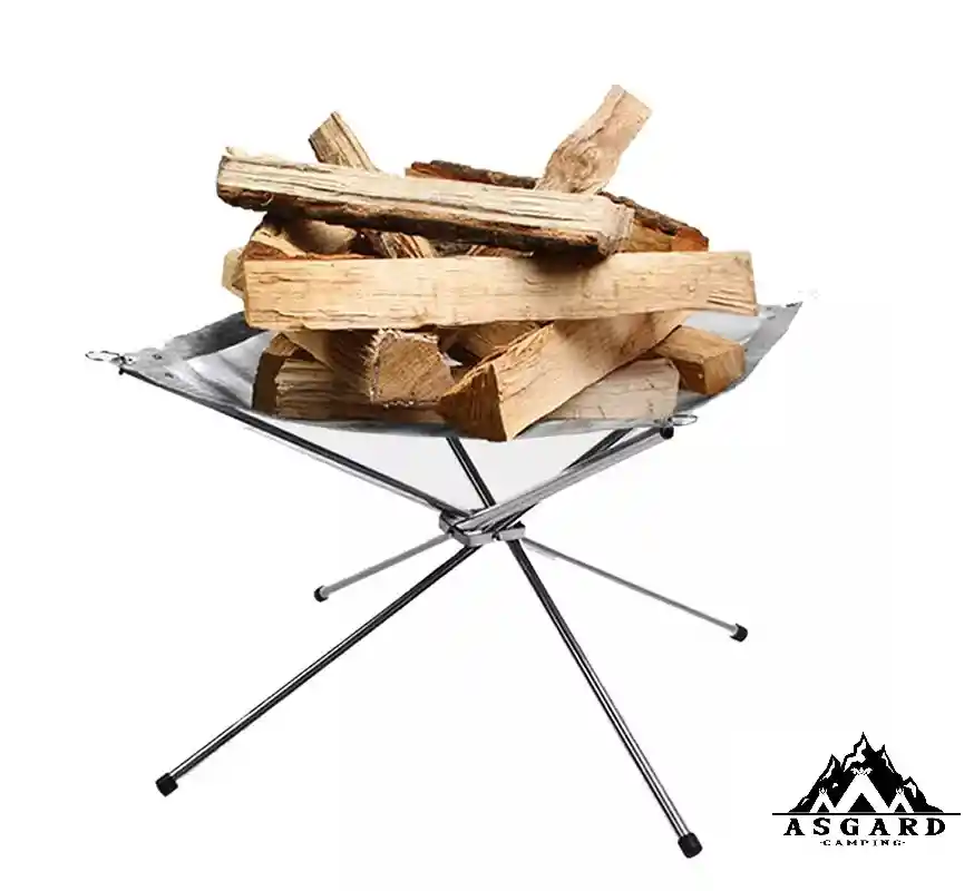 Malla Fogata Leña Portatil Camping Asgard Plegable Ligera (0)