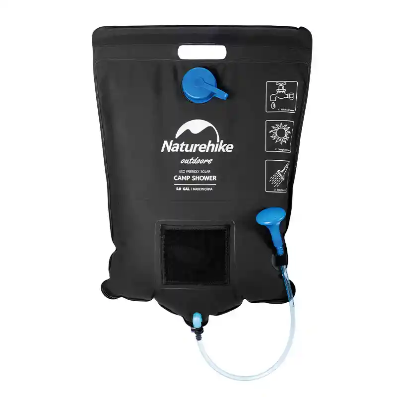 Ducha Portatil Solar Ultraligera Para Camping Naturehike 20l
