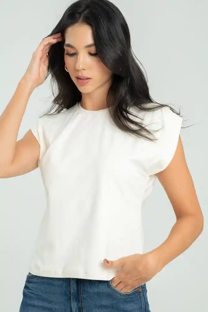 Top Mucura Color Marfil Talla Xl
