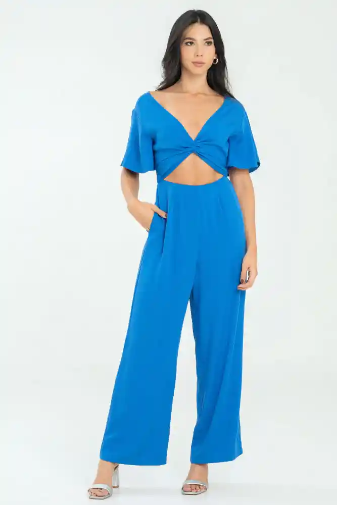 Enterizo Largo Vhal Color Azul Rey Talla M
