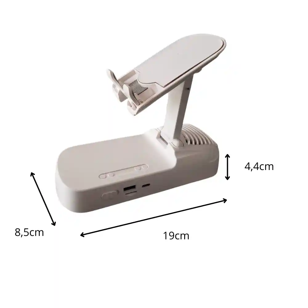 Soporte Para Teléfono Móvil Con Altavoz Bluetooth