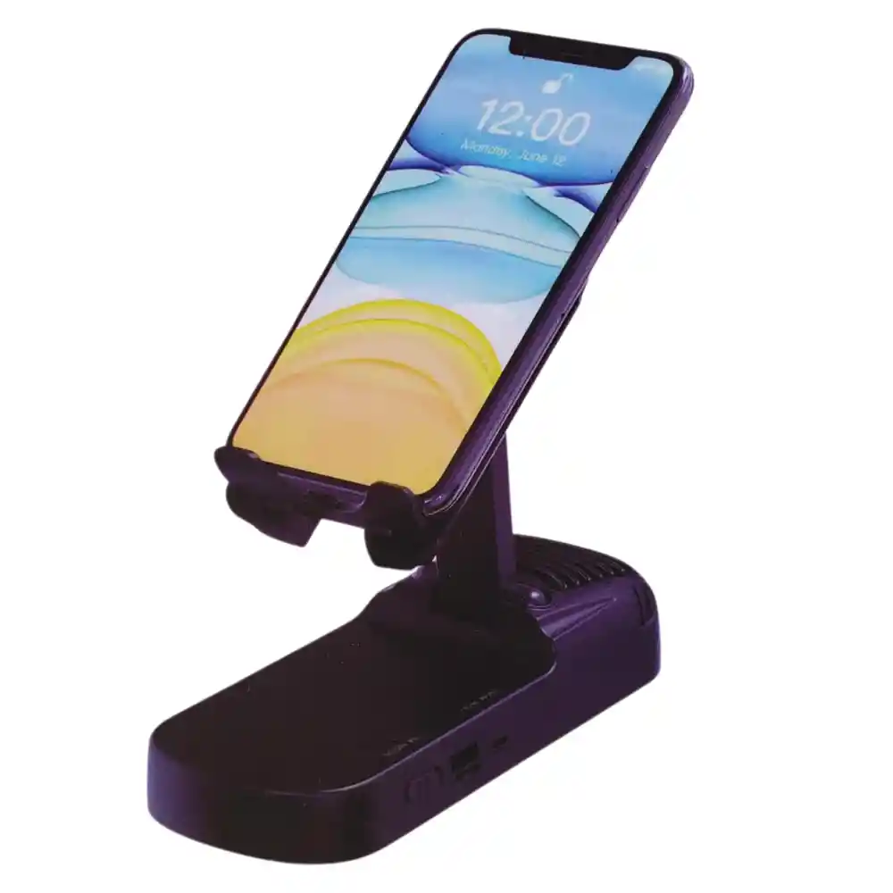 Soporte Para Teléfono Móvil Con Altavoz Bluetooth