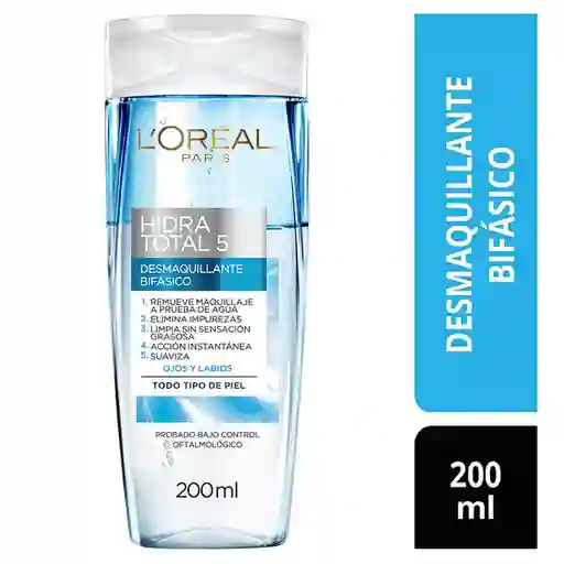 Desmaquillante Bifásico Loreal Paris Hidratotal 5 200ml